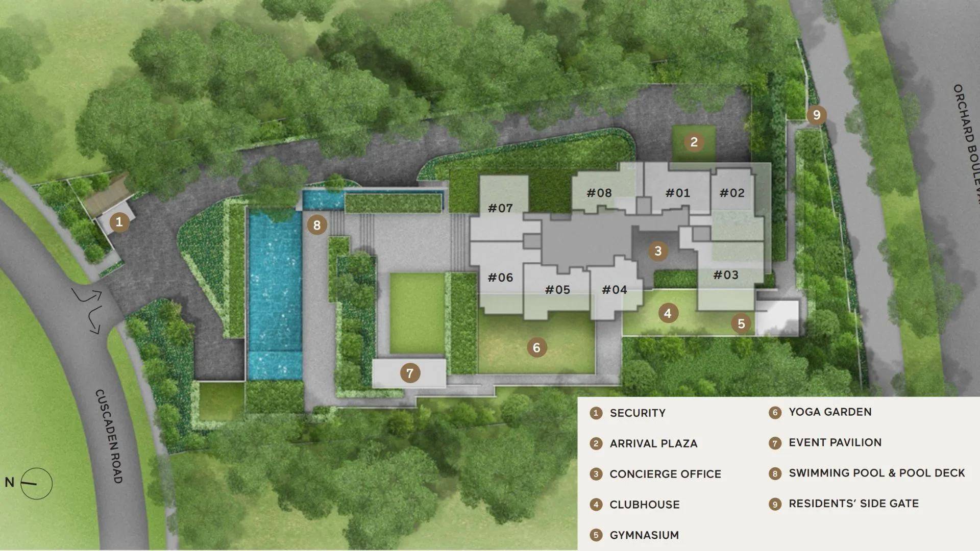 Cuscaden Reserve site plan