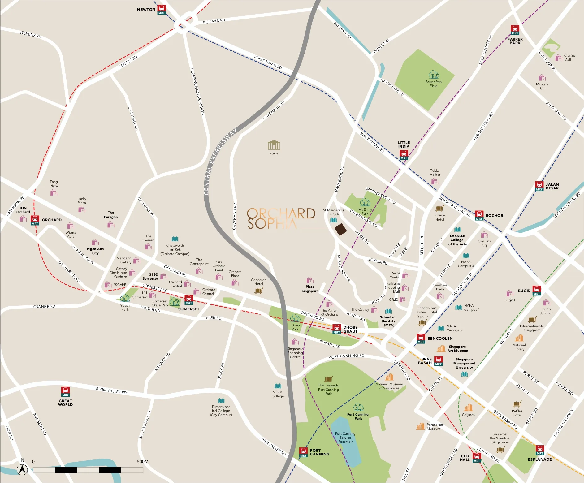 Orchard Sophia location map