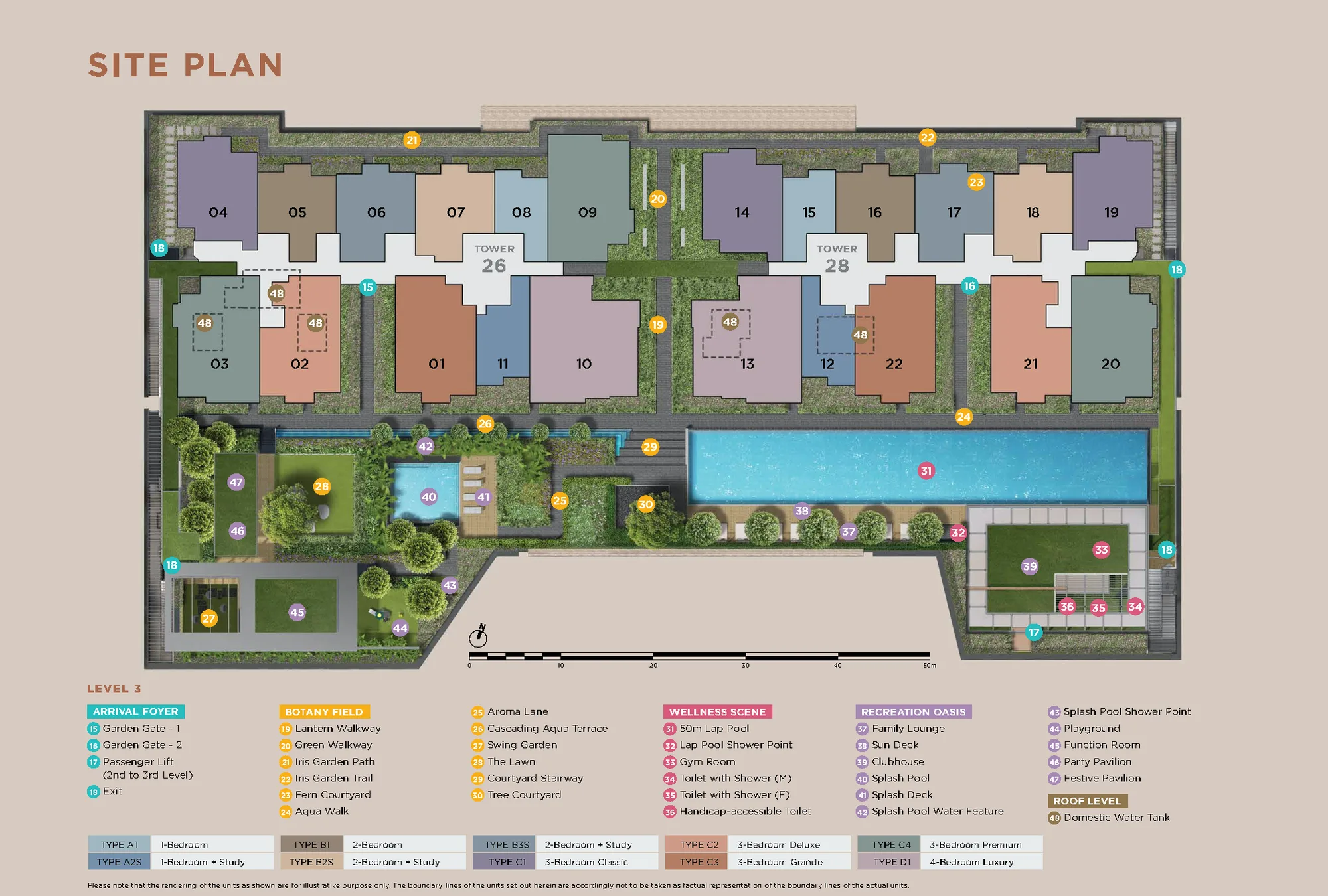Sceneca Residence site plan