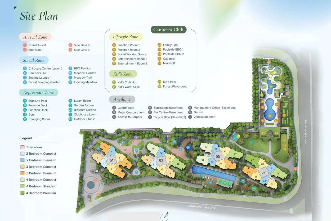 Canberra Crescent Residences site plan 1 of 2
