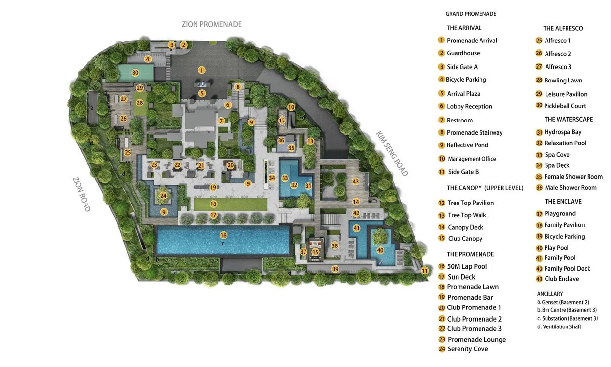 Promenade Peak site plan