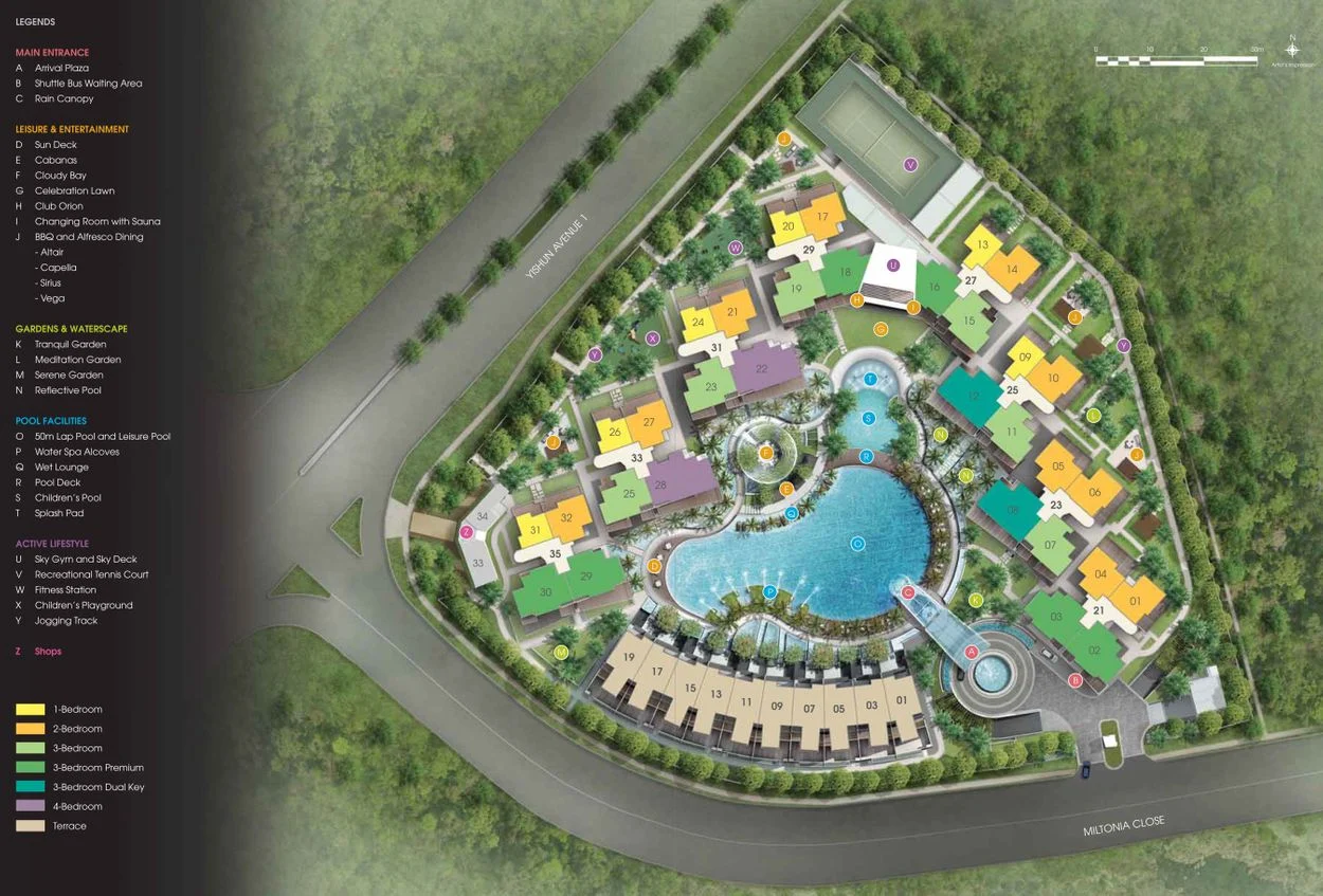 Skies Miltonia site plan