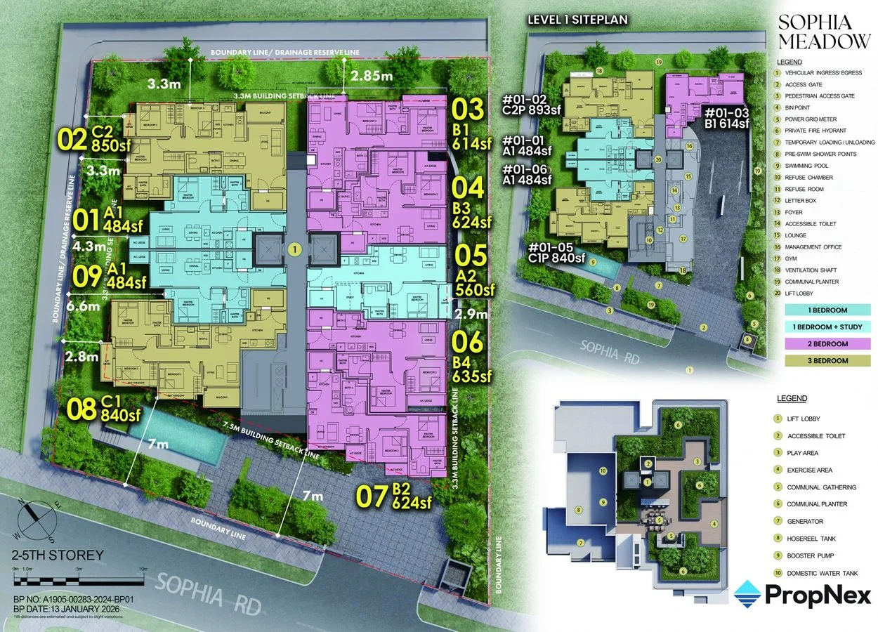 Sophia Meadow site plan 1 of 4