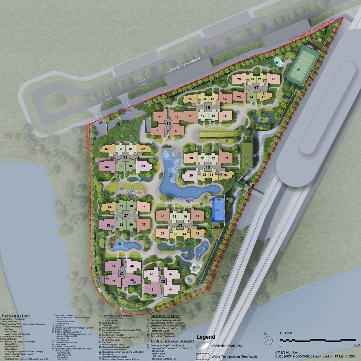 Tengah Garden Residences site plan
