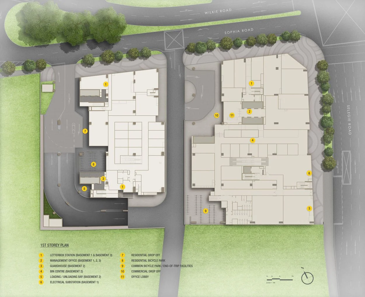 The Collective at One Sophia site plan 2 of 3