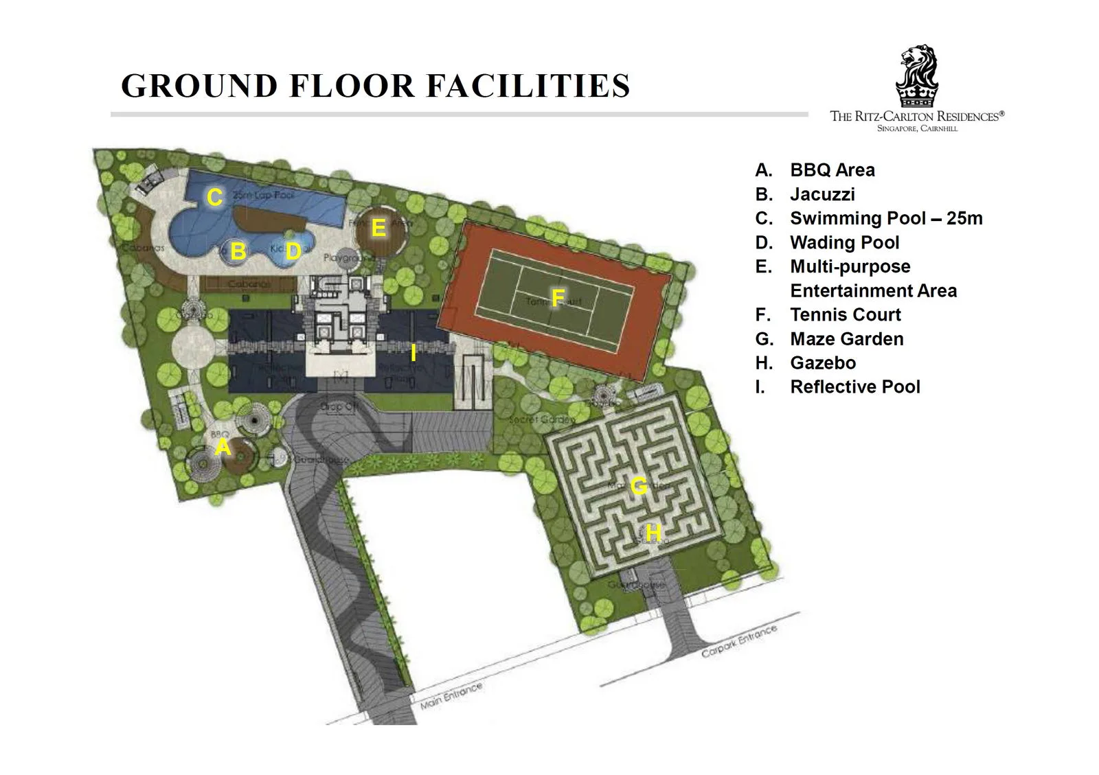 The Ritz-Carlton Residences site plan