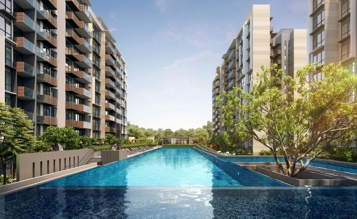 The 50-metre lap pool at The Sen