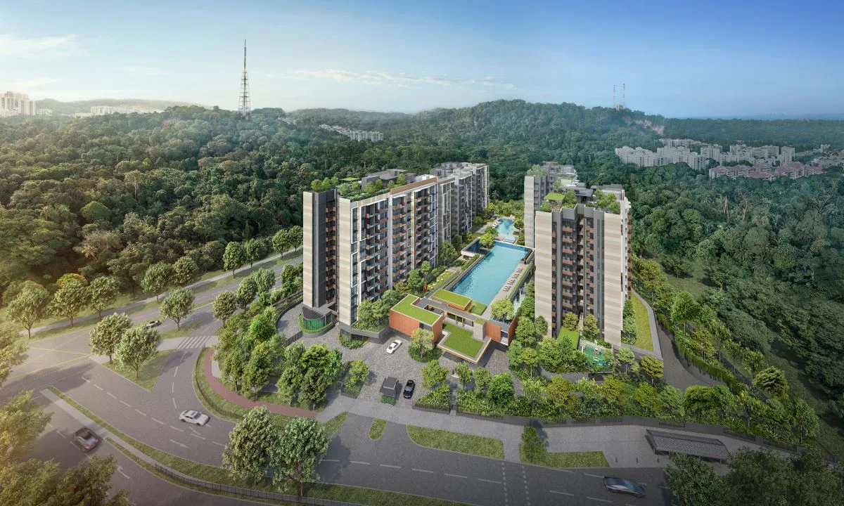 The Sen, five ten-storey blocks on Jalan Jurong Kechil in Upper Bukit Timah