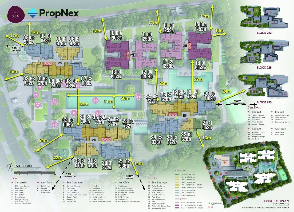 The Sen site plan 1 of 9